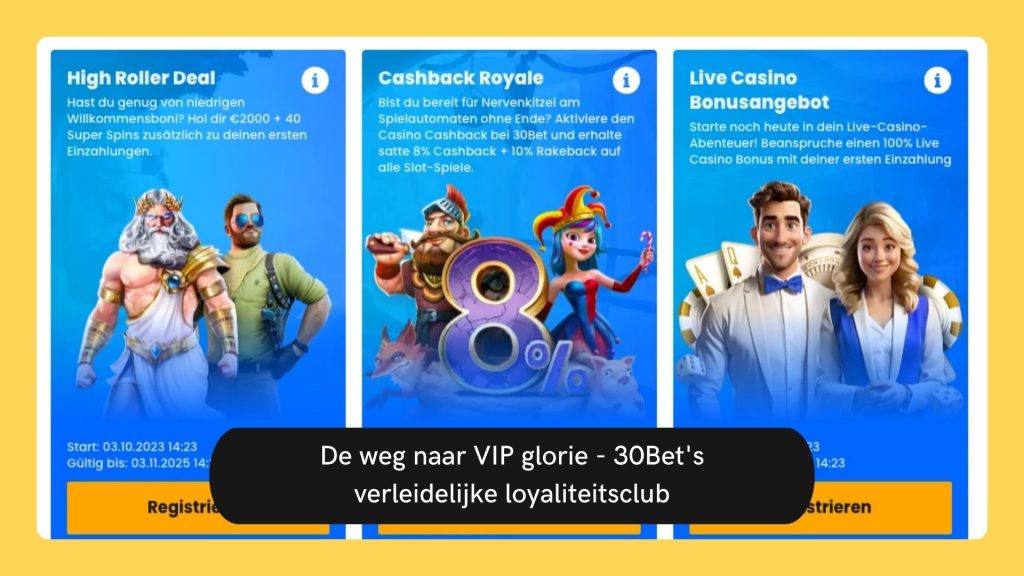 De weg naar VIP glorie - 30Bet's verleidelijke loyaliteitsclub