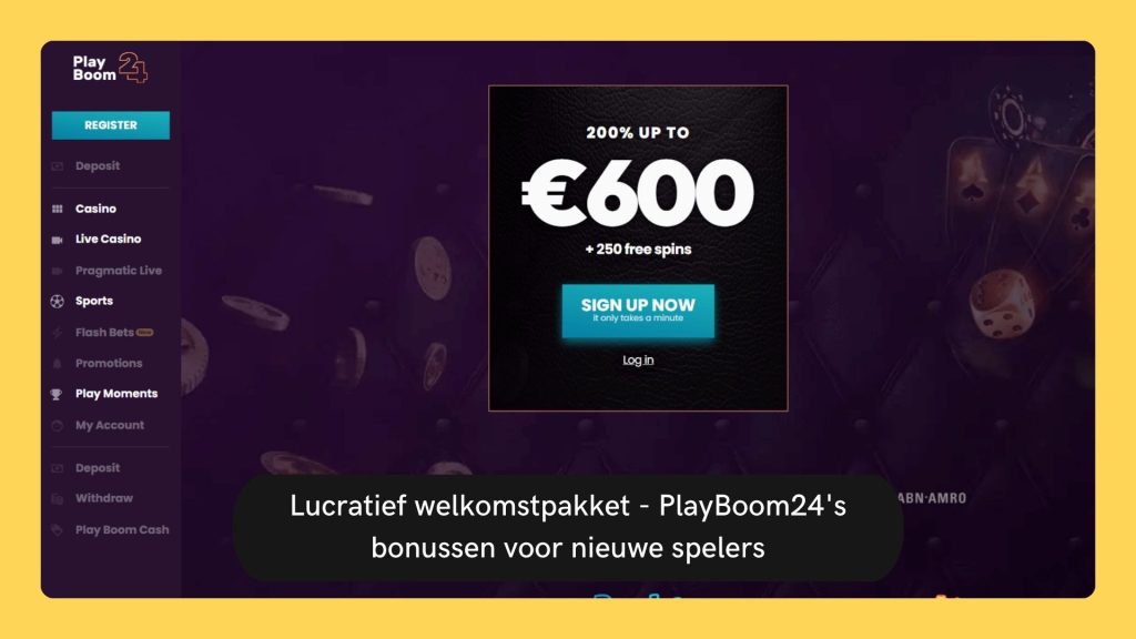 Lucratief welkomstpakket - PlayBoom24's bonussen voor nieuwe spelers