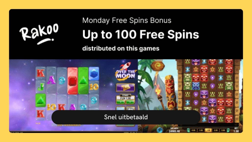 Snel uitbetaald Rakoo casino