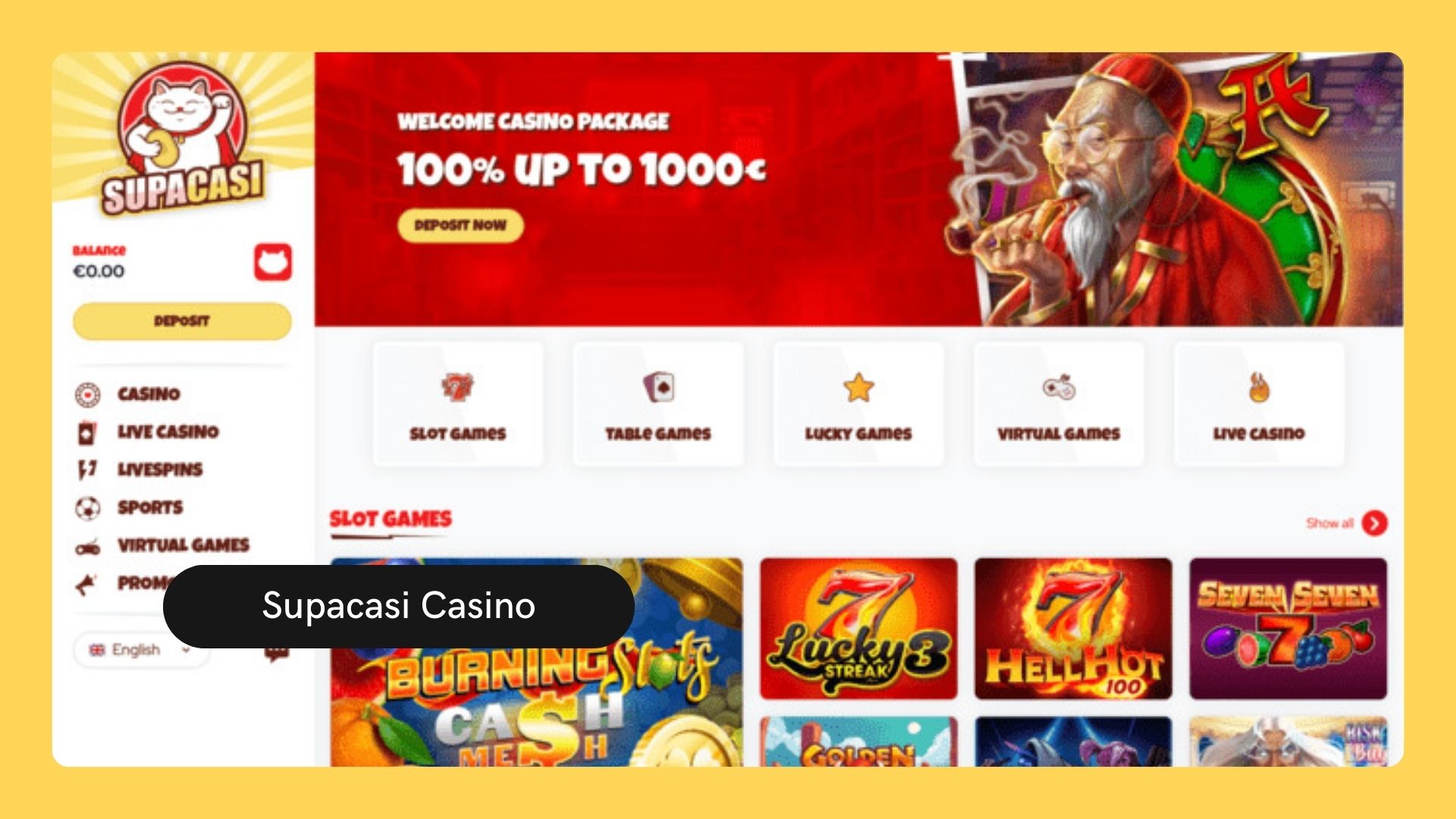 Supacasi Casino – Een nieuw tijdperk van online gokken 
