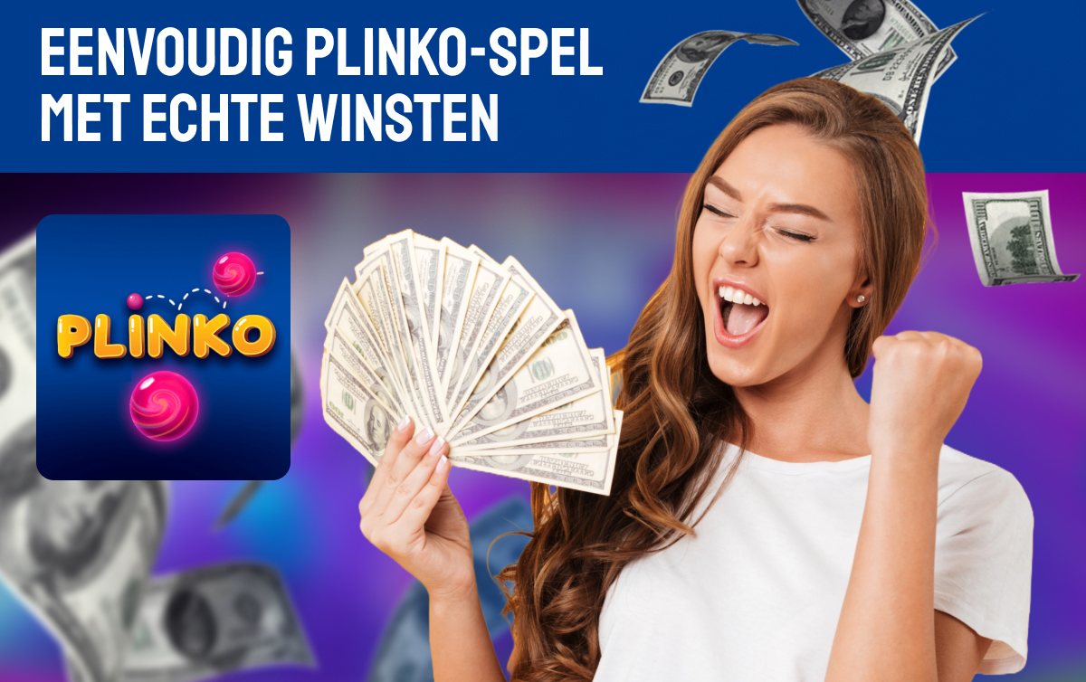 Eenvoudig Plinko-spel met echte winsten